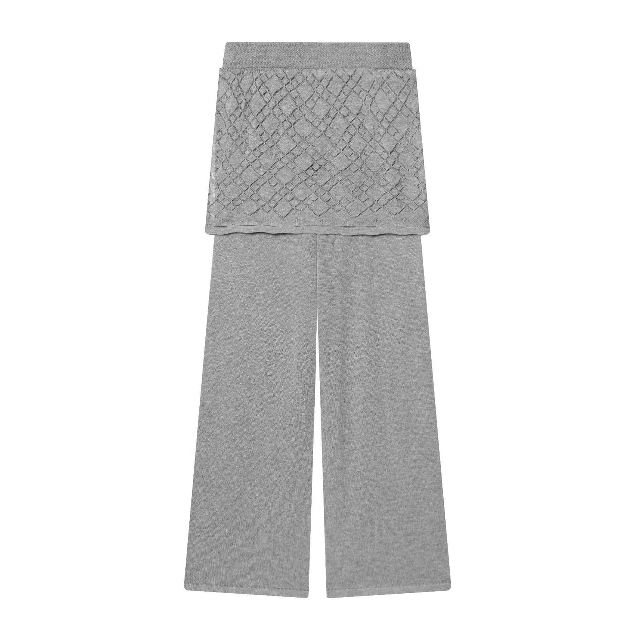 Women Clothing Summer Casual Design Korean Gentle Ice Linen Top Culottes Two Piece Sets - Modestly Vogue 