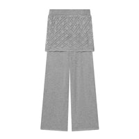 Women Clothing Summer Casual Design Korean Gentle Ice Linen Top Culottes Two Piece Sets - Modestly Vogue 