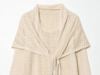 Women Clothing Spring Casual Simple Shawl Skirt Three Piece Sets - Modestly Vogue 