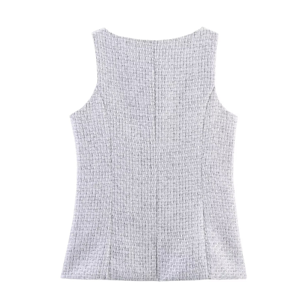 Women Clothing Summer Classic Commuting Elegant Sleeveless Vest Wide Leg Pants Two Piece Sets - Modestly Vogue 