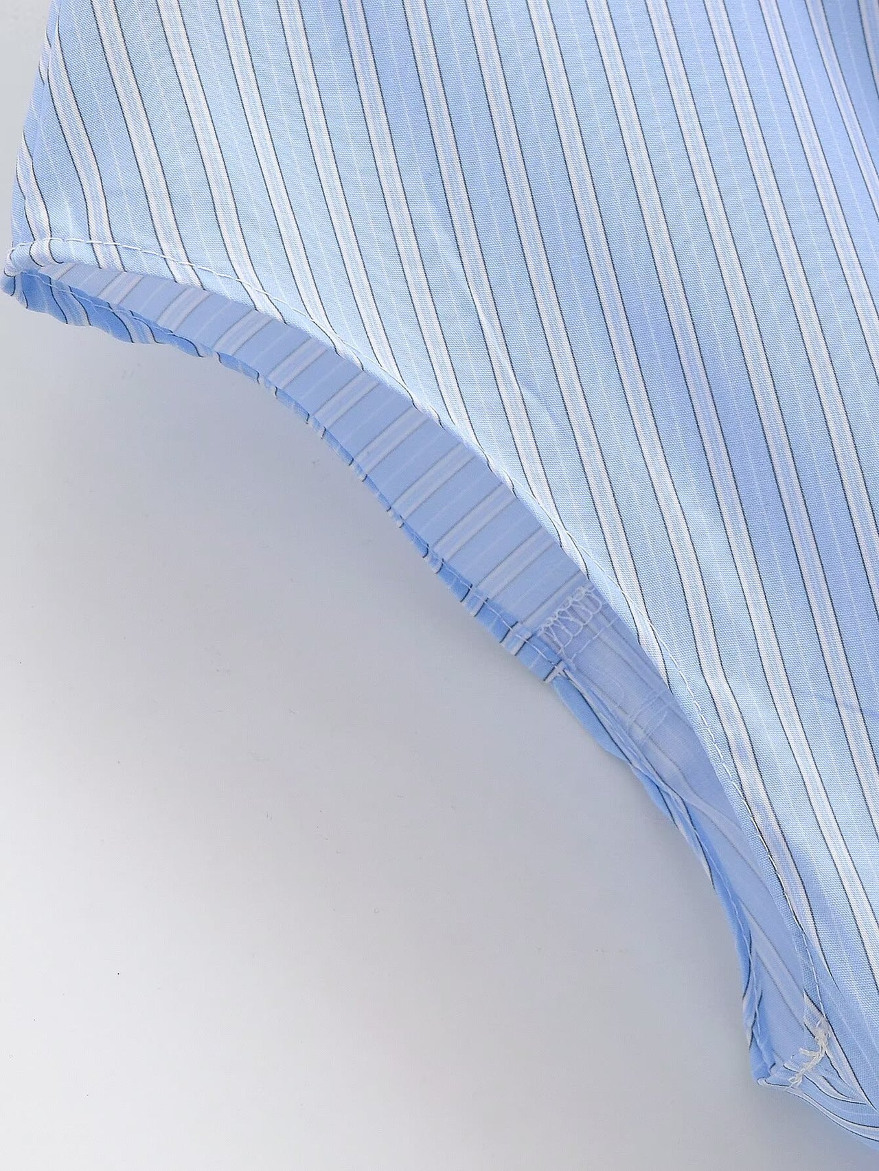 Women Clothing Top Product Casual Sleeveless Striped Bow Shirt - Modestly Vogue 