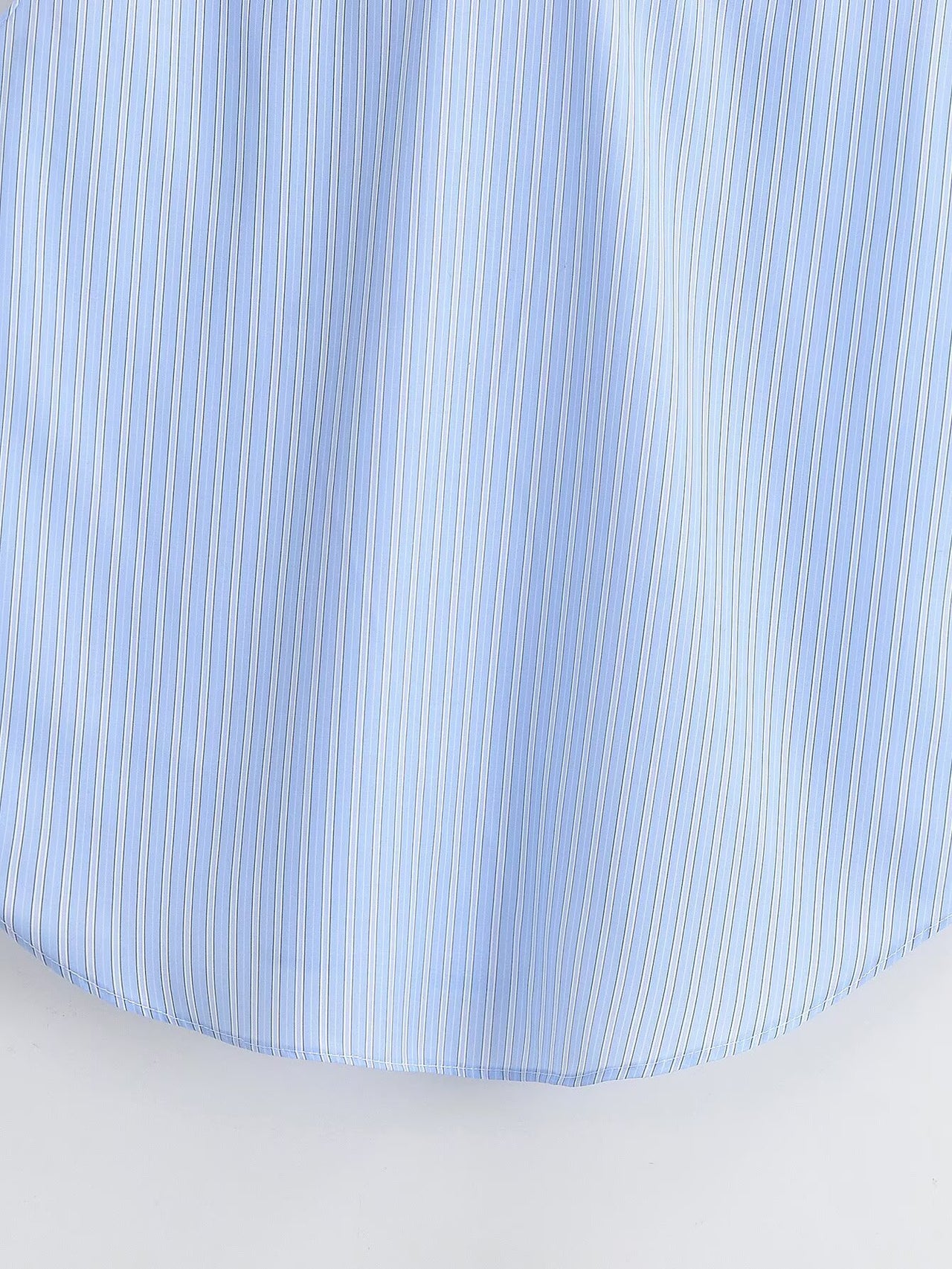 Women Clothing Top Product Casual Sleeveless Striped Bow Shirt - Modestly Vogue 