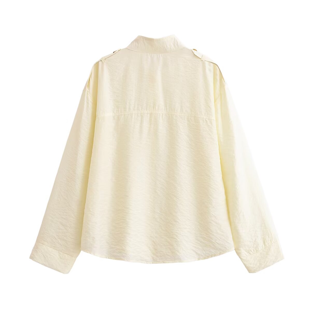 Women Clothing Top Product Simple Stand Collar Shirt - Modestly Vogue 