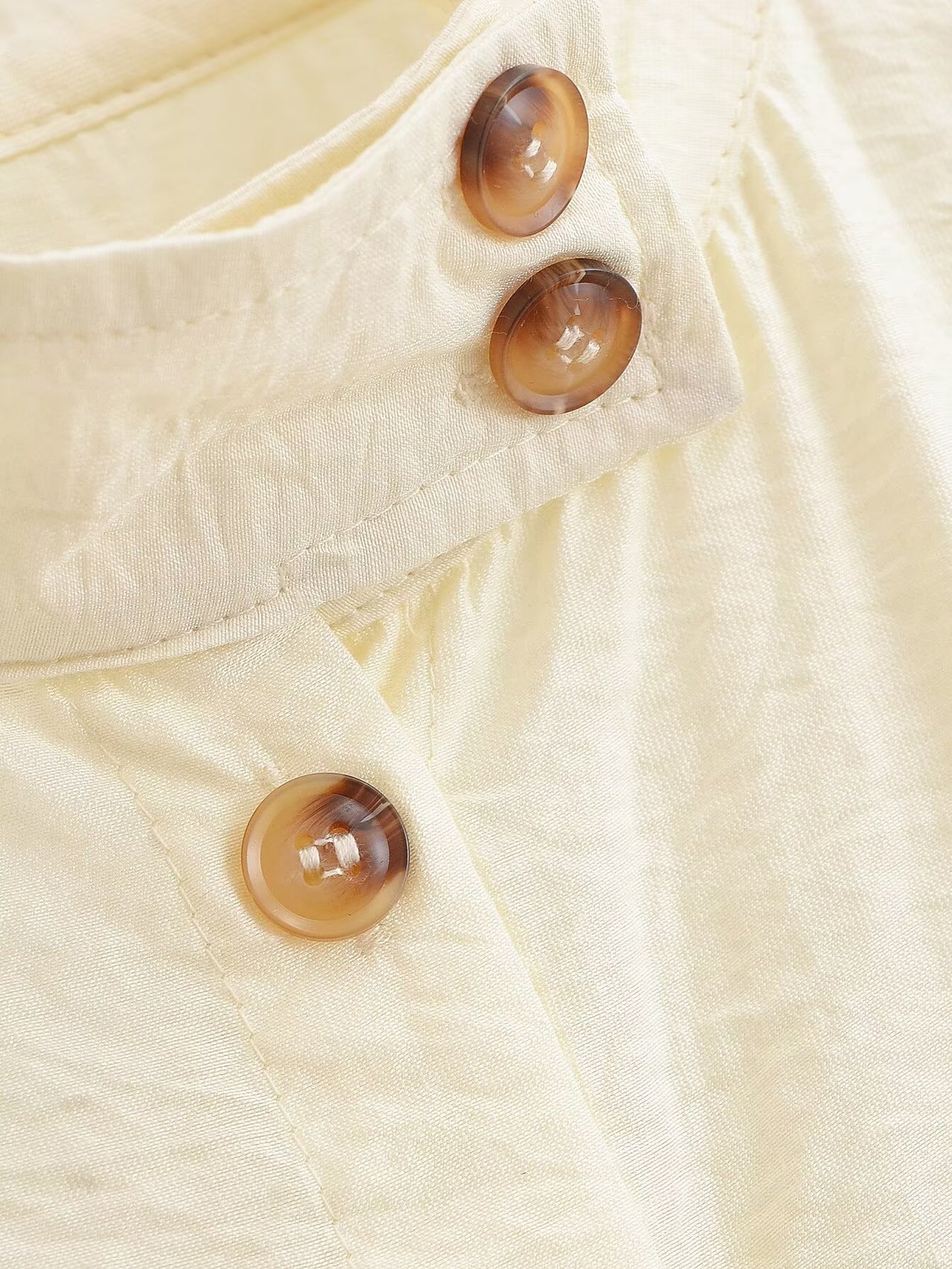 Women Clothing Top Product Simple Stand Collar Shirt - Modestly Vogue 