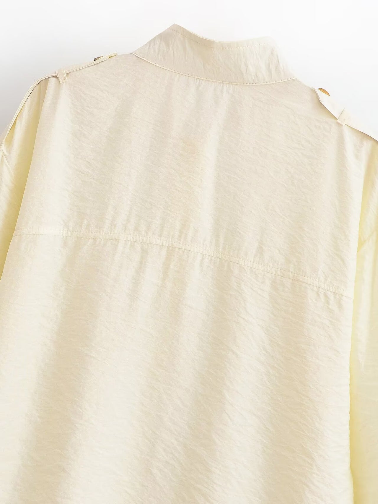 Women Clothing Top Product Simple Stand Collar Shirt - Modestly Vogue 