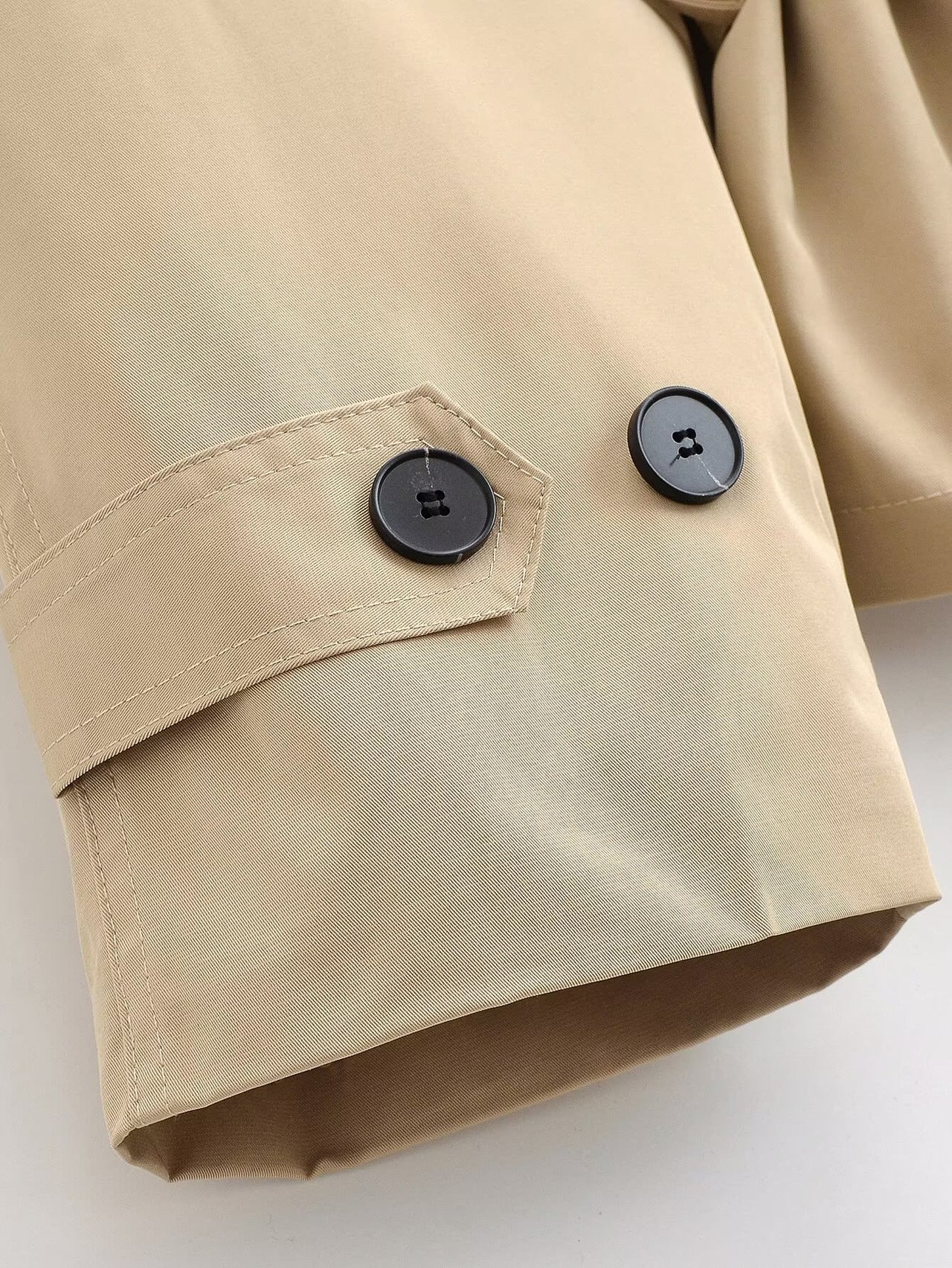 Women Clothing Summer Street Belt Padded Shoulder Wind Breaker - Modestly Vogue 