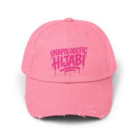 Unapologetic Hijabi Distressed Cap - Hijabi Girl Statement Baseball Hat