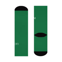 LEM™ Verde Green Signature Cushioned Crew Socks - Modestly Vogue 