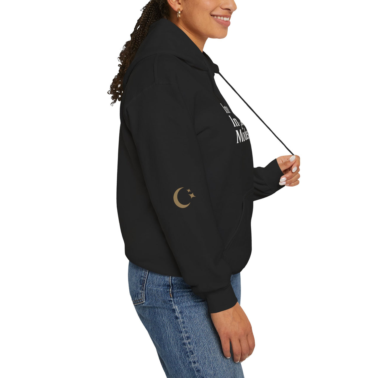 Black Women's Hijabi Girl™ Hoodie – Cozy Streetwear Sweatshirt - Modestly Vogue 