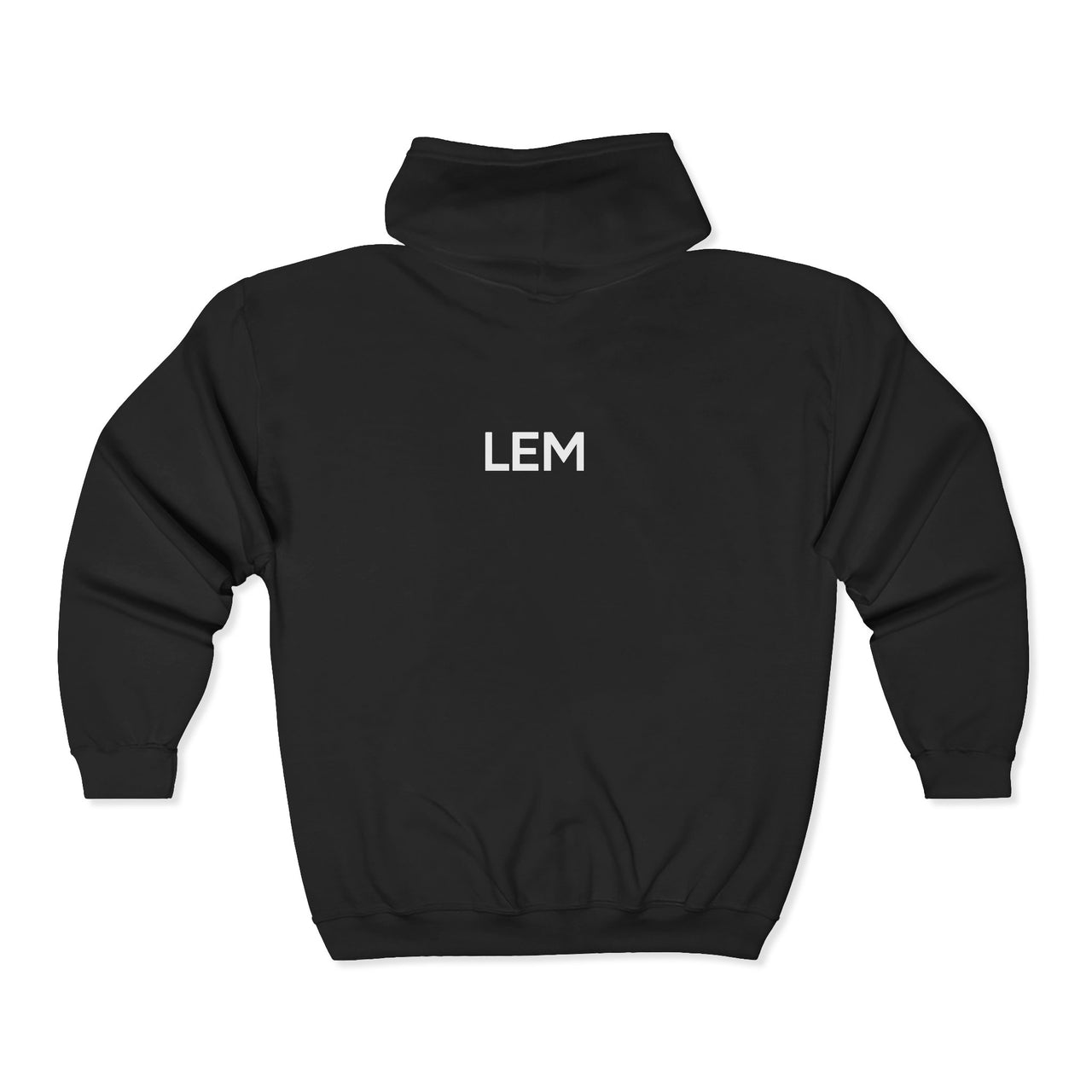 Black Modest Mindset Iconic Zip Front Hoodie Sweatshirt by LEM - Modestly Vogue 