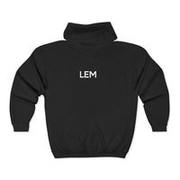 Black Modest Mindset Iconic Zip Front Hoodie Sweatshirt by LEM - Modestly Vogue 