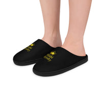 'Hibai Royalty' Women's Indoor Slippers — Gold Crown Cozy House Slippers - Modestly Vogue 