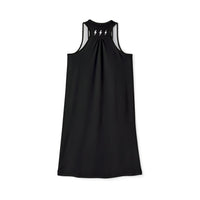 Black Racerback Layering Athletic Dress — Hijabi Energy Minimal Script - Modestly Vogue 