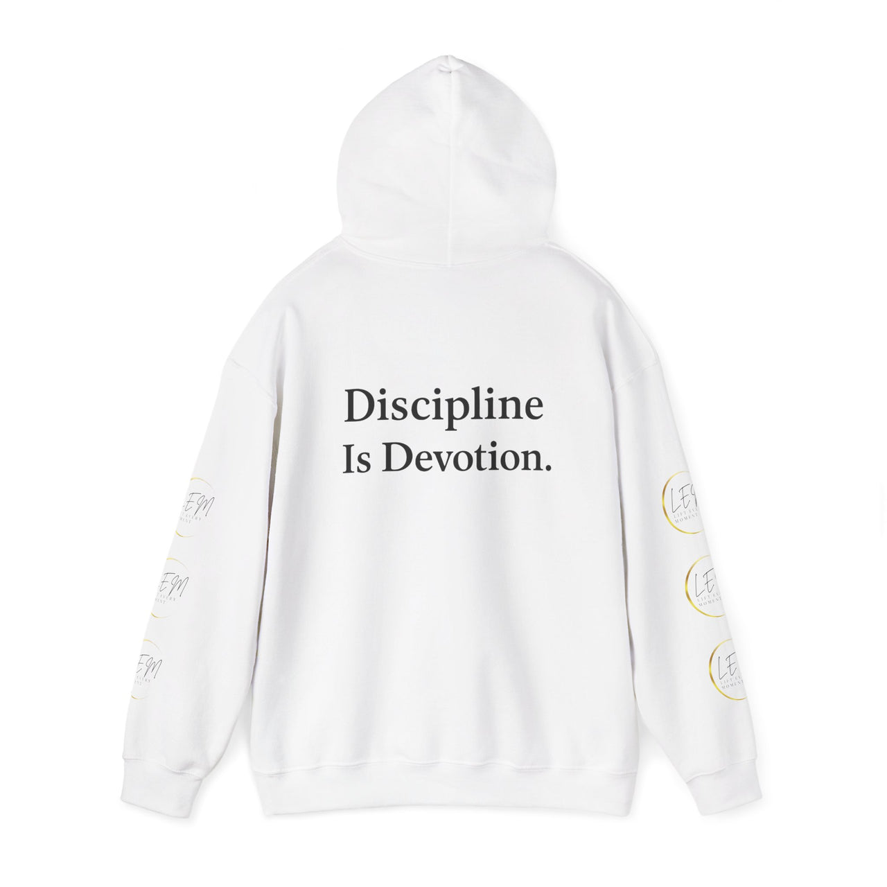 L.E.M Hooded Sweatshirt - "Discipline Is Devotion" Athleticwear Hoodie Sweatshirt - Modestly Vogue 
