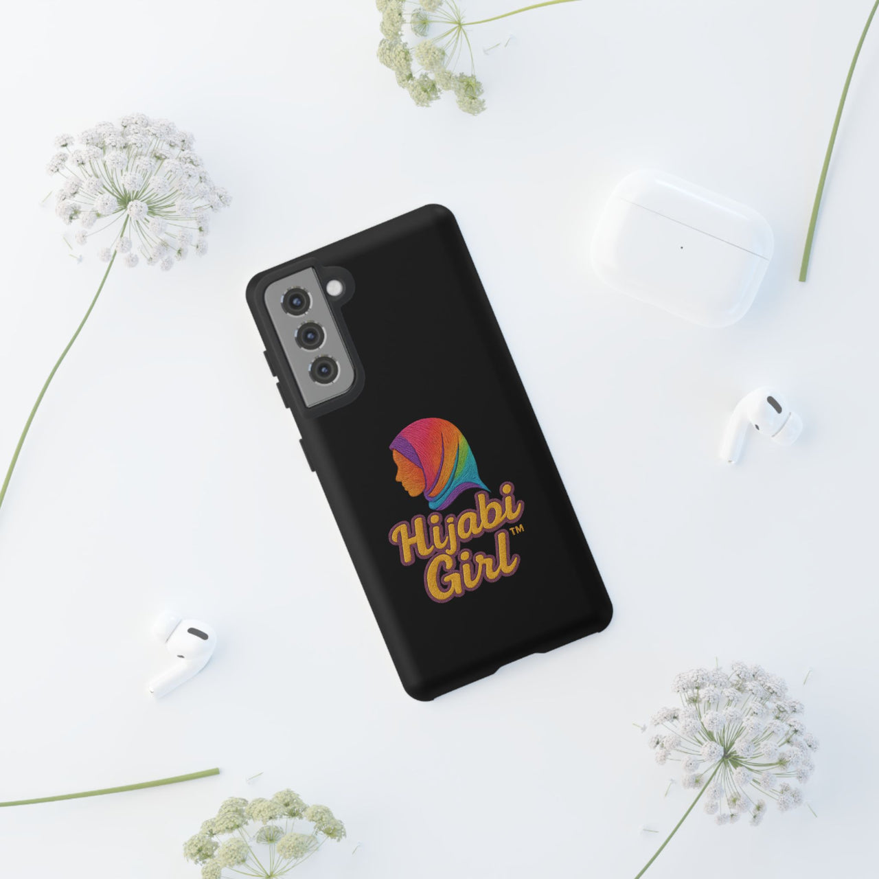 Colorful Hijab Girl Phone Case - All Sizes