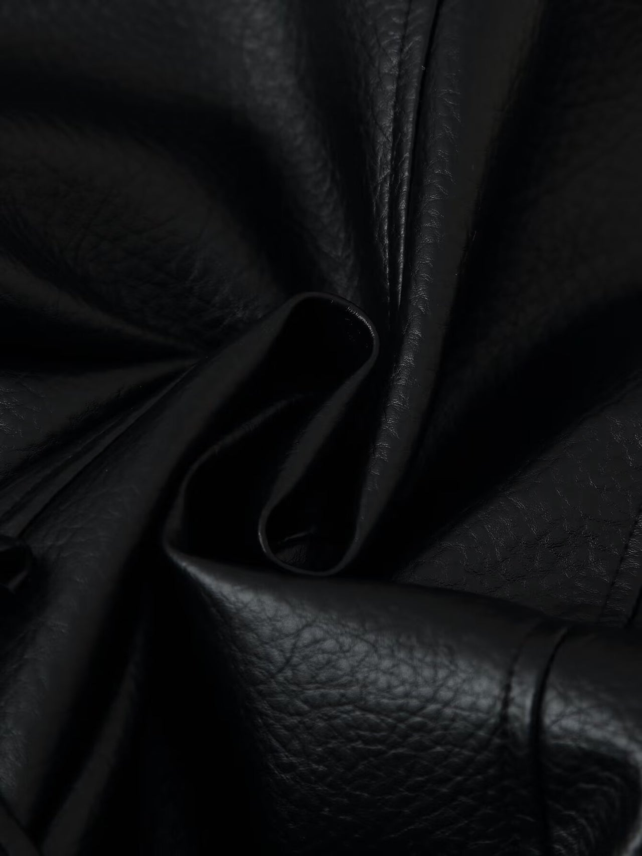 Women Clothing Fashionable All Match Design Matching Belt Leather Coat