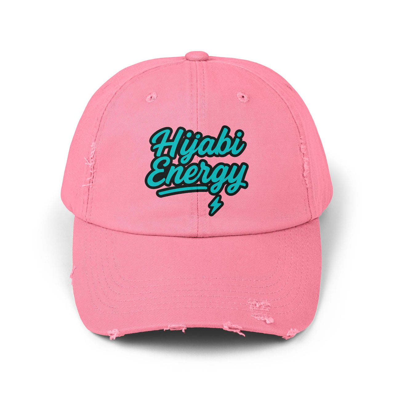 Hijabi Energy™ Distressed Cap - Hijabi Girl Statement Baseball Hat