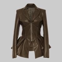 European And American Pu Leather Good Quality Leather Jacket - Modestly Vogue 