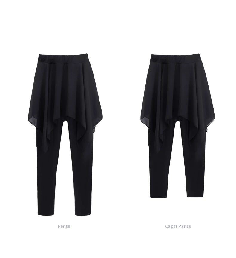 Ballet Dance Two Piece Skirted Leggings Athletic Pants