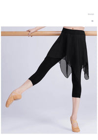 Ballet Dance Two Piece Skirted Leggings Athletic Pants