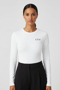 LEM' Essential Edit Long Sleeve Tee | Black - Modestly Vogue 