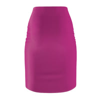 Candy Pink High-Waist LEM Pencil Skirt — Sleek Office & Evening Wear - Modestly Vogue 