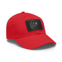 L.E.M. Leather Patch Signature Baseball Cap Hat - Modestly Vogue 