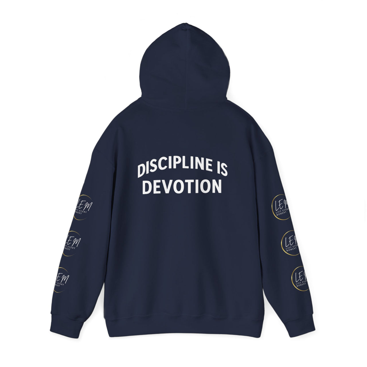 L.E.M Hooded Sweatshirt - "Discipline Is Devotion" -Athleticwear Hoodie Sweatshirt - Modestly Vogue 