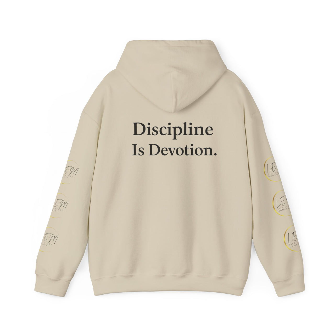 L.E.M Hooded Sweatshirt - "Discipline Is Devotion" Athleticwear Hoodie Sweatshirt - Modestly Vogue 