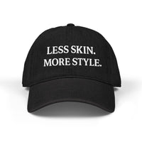 Less Skin More Style Denim Hat – Embroidered Modest Fashion - Modestly Vogue 