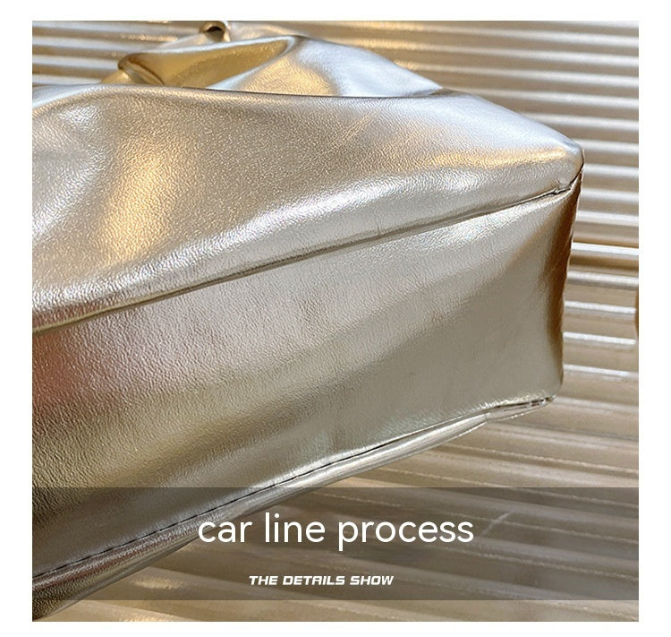 Fashionable Simple Glossy Women's Shoulder Bag - Modestly Vogue 