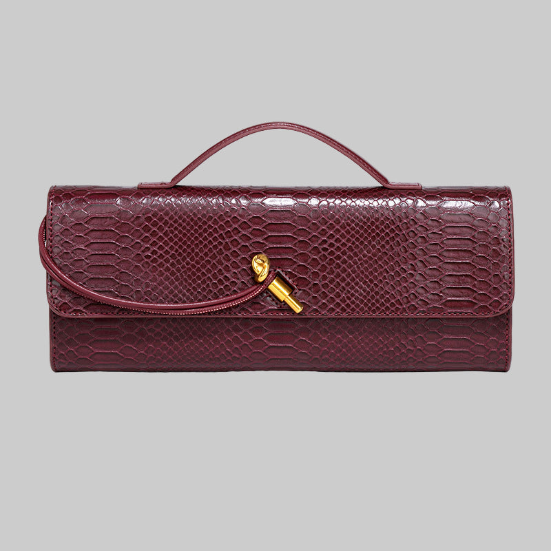 Botegga Dupe Hand-held Dinner Bag Purse Andiamo Clutch Leather - Modestly Vogue 