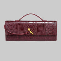 Botegga Dupe Hand-held Dinner Bag Purse Andiamo Clutch Leather - Modestly Vogue 