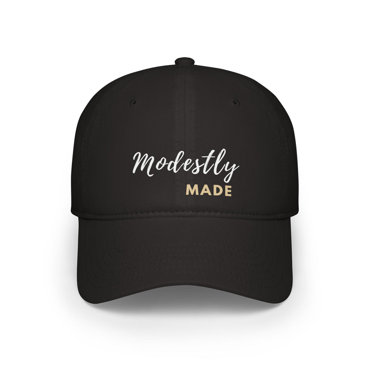 Modestly Made  Low Profile Statement Baseball Cap Modest Mindset Collection - Modestly Vogue 