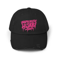 Unapologetic Hijabi Distressed Cap - Hijabi Girl Statement Baseball Hat