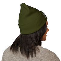 Stylish Cuffed Beanie – Embroidered Streetwear Winter Hat