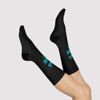 Black Hijabi Energy™ Cushioned Crew Socks