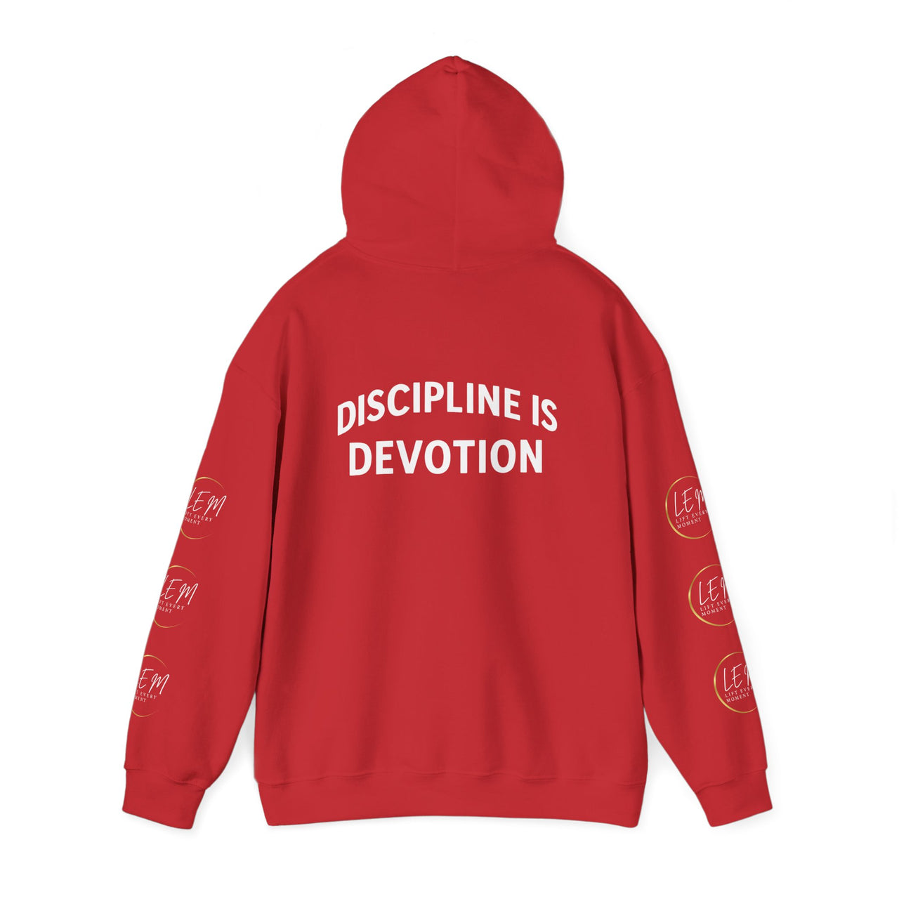 L.E.M Hooded Sweatshirt - "Discipline Is Devotion" -Athleticwear Hoodie Sweatshirt - Modestly Vogue 