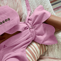 Cotton Cardigan Short Dress with Polo Collar & Lace-up Shirt Style - Modestly Vogue 