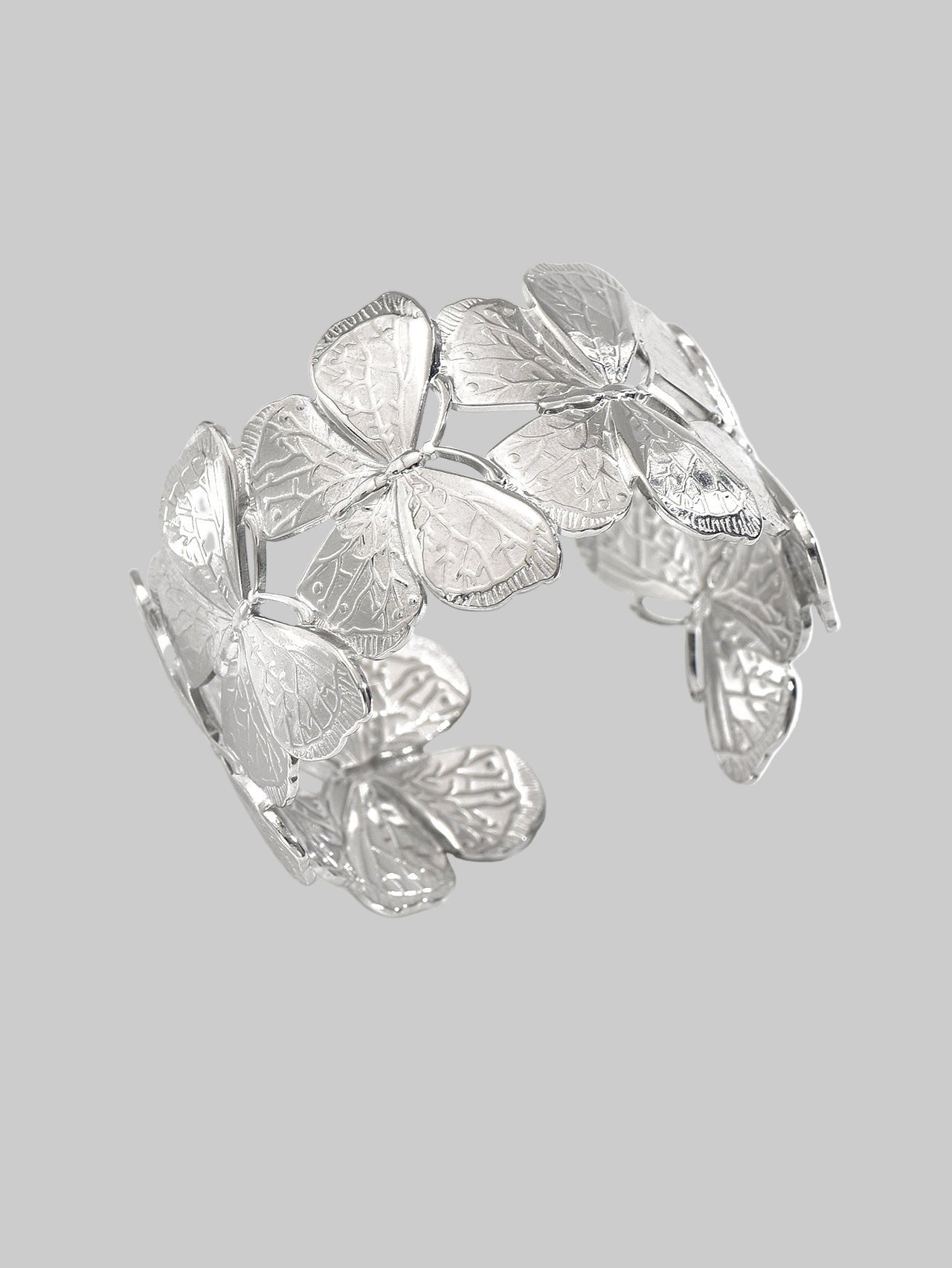 Silver Tone Cuff Bracelet - Modestly Vogue 