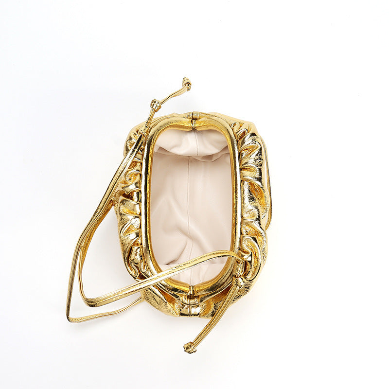 Elegant Pleated Cloud Clutch Purse - Modestly Vogue - Modestly Vogue 