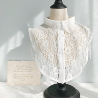 Korean Version All-match Shirt Decorated With Fake Collar Lace