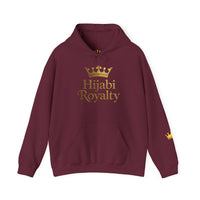 Hijabi Royalty™ Hoodie — Bold Gold Script Hooded Sweatshirt