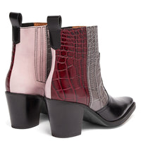 Women's large size stone print boots - Modestly Vogue 