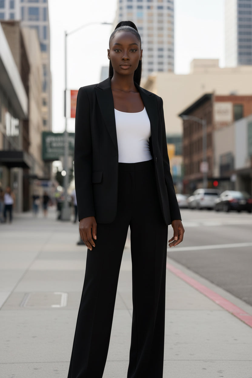 Advanced Design Retro Professional Commute One-button Suit - Modestly Vogue 