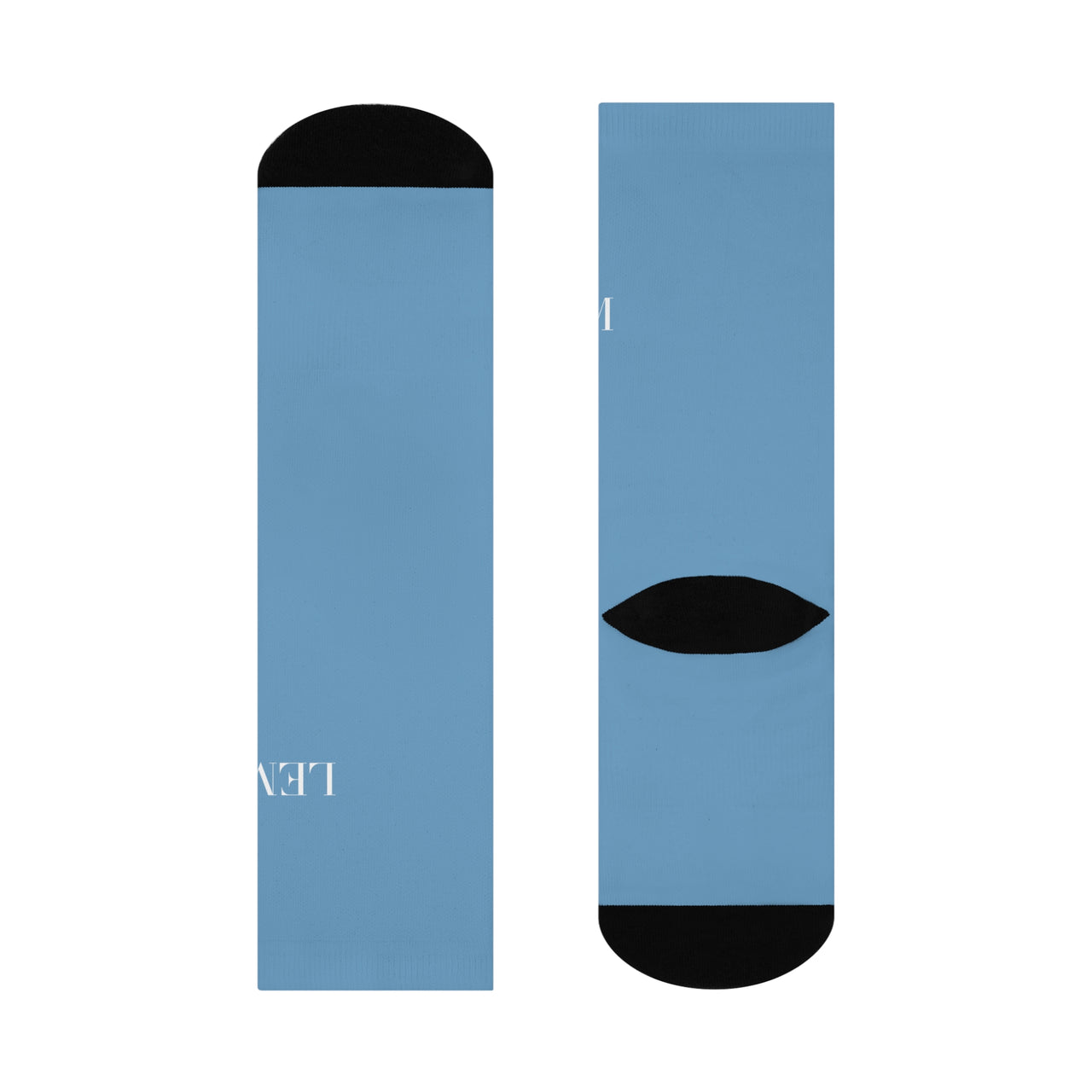 LEM™ Blue Mist Signature  Cushioned Crew Socks - Modestly Vogue 