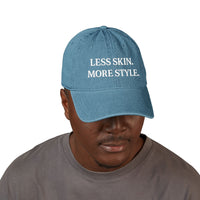 Less Skin More Style Denim Hat – Embroidered Modest Fashion - Modestly Vogue 