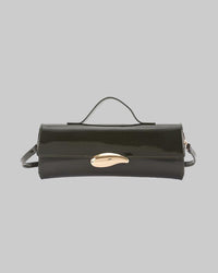 Enamel Faux Leather Clutch Purse