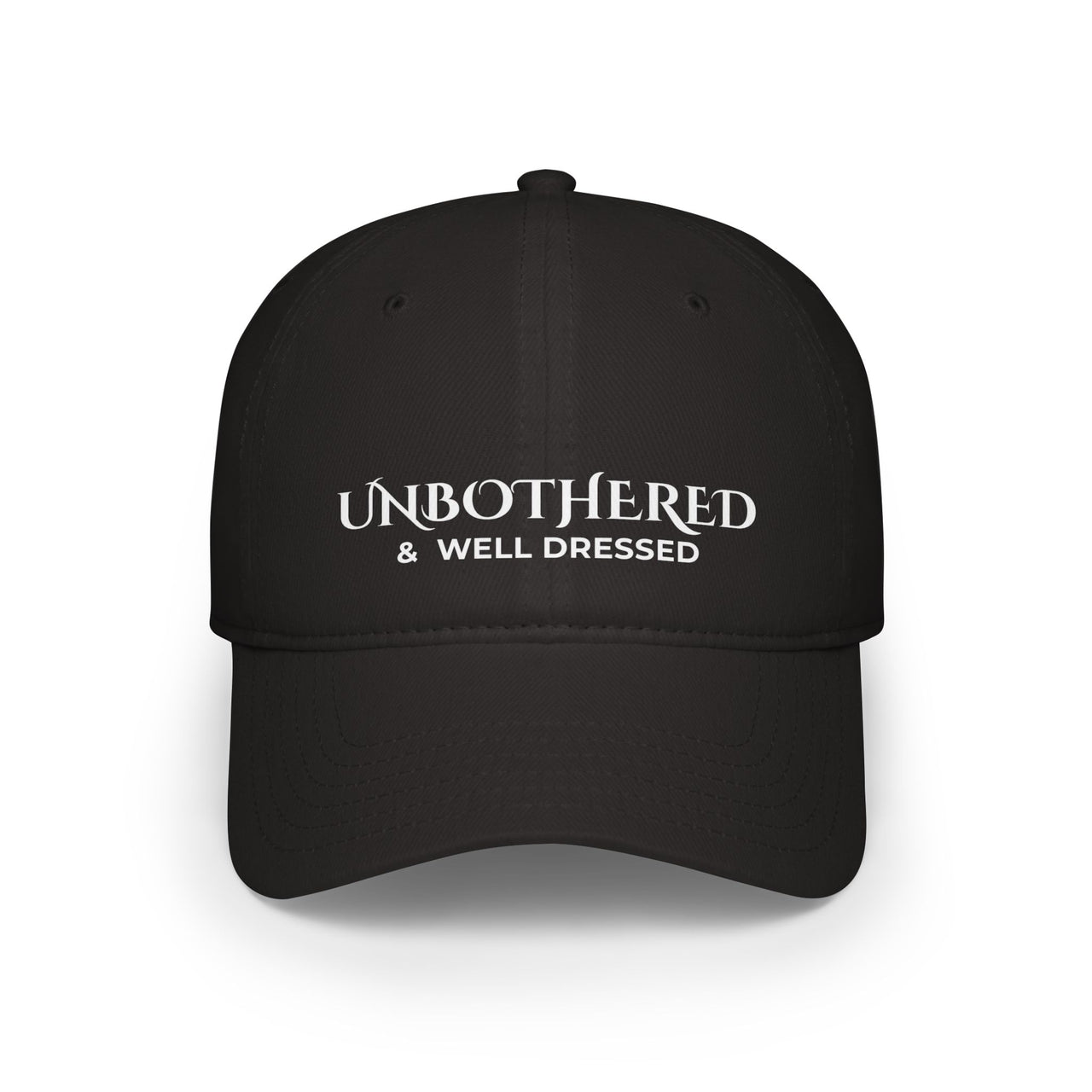 Unbothered & Well Dressed  Low Profile Statement Baseball Cap Modest Mindset Collection