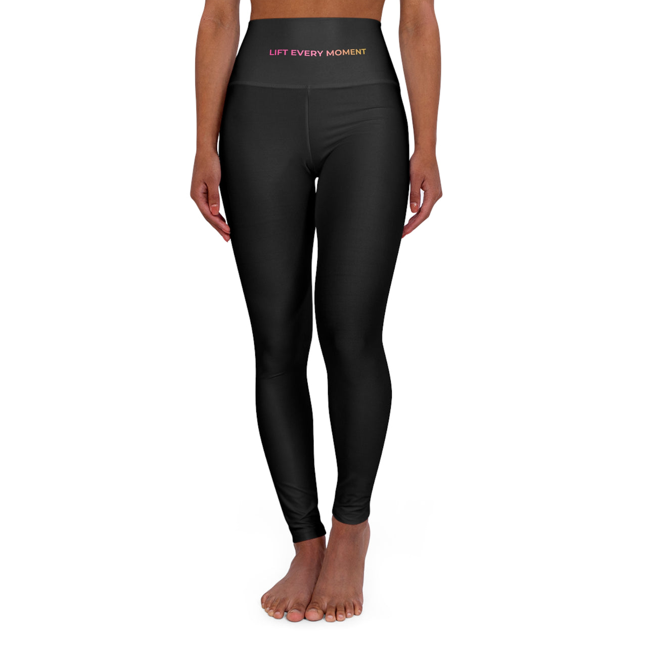 LEM Logo Gradient On High-Waisted Yoga Leggings